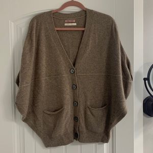 Beige cashmere sweater cardigan by Velvet